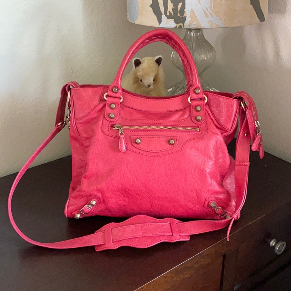 Balenciaga Velo bag  rose gold hardware retail $$1895 EXCELLENT CONDITION